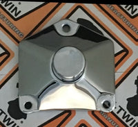 Chrome Pyramid Push Button Starter Solenoid Cover Harley Big Twin 1991-Up 70-330