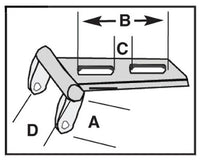 Chrome Solo Seat Mounting Bracket Chrome 7" Nose Bracket for Custom Solo Seats