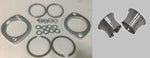 Torque Cone & Exhaust Flange Kit w/ Chrome Flanges, Nuts, Washers & Mesh Gaskets