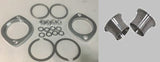Torque Cone & Exhaust Flange Kit w/ Chrome Flanges, Nuts, Washers & Mesh Gaskets