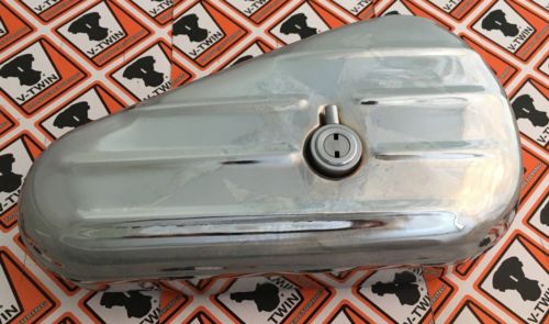 Oval Left Side Chrome Locking Tool Box w/ Keys for Harleys Customs 50-0605