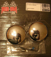New Chrome Front Axle Nut Covers 2000-07 Touring 04-07 Dyna #43373-00 MU56534