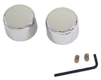 New Chrome Front Axle Nut Covers 2000-07 Touring 04-07 Dyna #43373-00 MU56534