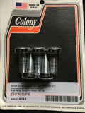 COLONY Chrome Rear Rotor Bolts (5) Harley Customs 3/8"-16 x 1" 58301