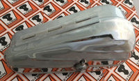 Oval Left Side Chrome Locking Tool Box w/ Keys for Harleys Customs 50-0605