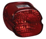 Red Black Out LayDown Taillight Lens Most Harley 73-98 #09818