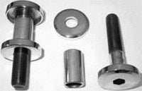 Chrome Flush Smooth Mount Riser Bolts 1/2" x 13 Most Harley 73-Up # 34-128