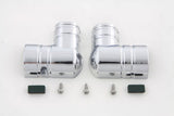 Chrome EFI Fuel Line Fitting Cover Touring 03-18 Softail 02-17 Twin Cam #35-0950