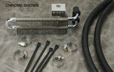 Mini BLACK Universal Oil Cooler for Harley Metrics Customs Softail XL Sportster #26412