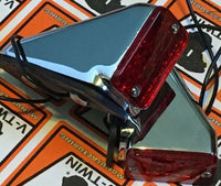 Red Flush Mount Wedge Ball Milled Marker Lights Turn Brake Lights #33-2011