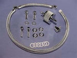 SIFTON SS Braided Hose Breather Kit for 1993-19 Harley EVO Twin Cam 91-Up XL