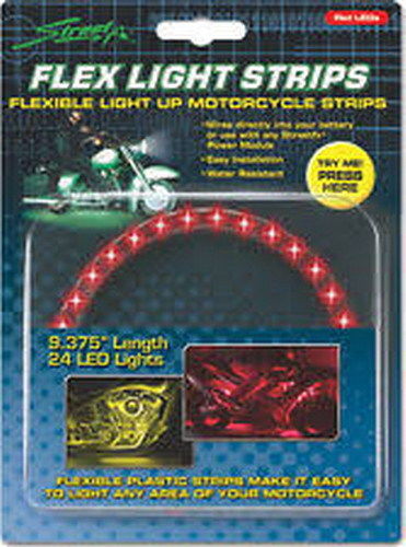 Street FX RED LED Flex Light Strip 9.5" 24 LED Lights 480350