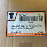 Black Touring Fuel Tank Console Door Harley Davidson Touring FL '08-18 38-0442