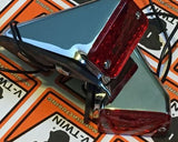 Red Flush Mount Wedge Ball Milled Marker Lights Turn Brake Lights #33-2011