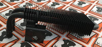 Mini BLACK Universal Oil Cooler for Harley Metrics Customs Softail XL Sportster #26412
