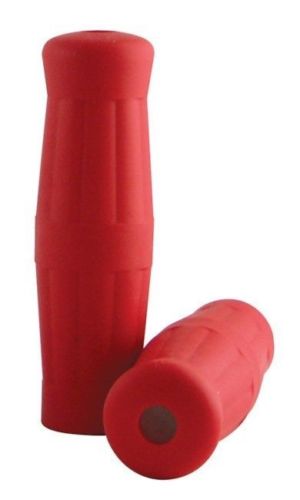 Red Vintage Old School Coke Bottle Jammer Handlebar Grips # 42003