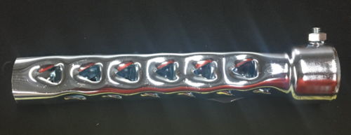 STEEL EXHAUST BAFFLE (1) HARLEY HONDA INDIAN 8" LONG x 1 3/4" 1.75" OD 95015