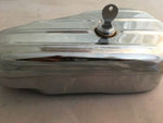 Oval Right Side Chrome Locking Tool Box w/ Keys for Harleys Customs 50-0600