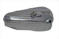Oval Right Side Chrome Locking Tool Box w/ Keys for Harleys Customs 50-0600
