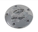 V-Twin Live to Ride Ignition System Cover 5-Hole Chrome Twin Cam 99-UP 42-0889