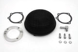 Wyatt Gatling Bob Retro Black Round Mesh Air Cleaner 5.5" Harley CV EFI 34-0742