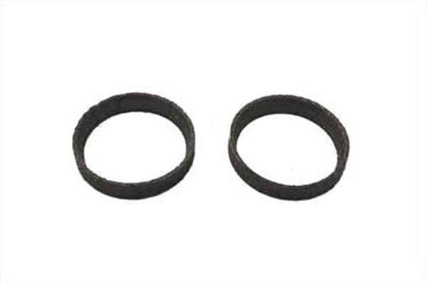 (2) Graphite Tapered Exhaust Gaskets For Harley Touring Softail Twin Cam EVO XL