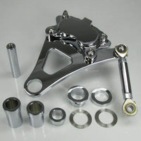 Ultima Polished 4 Piston Caliper & Front Bracket Kit for 1984-1999 Harley Springer
